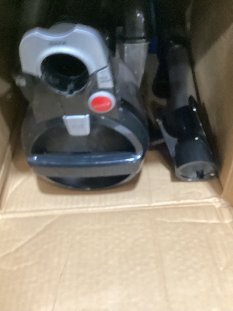 Condition photo showing As Is for hoover maxlife pro pet swivel vacuum cleaner, bagless upright vac, hepa media filtration, for carpet and hard floors, windtunnel technology, corded vacuum cleaners for home use