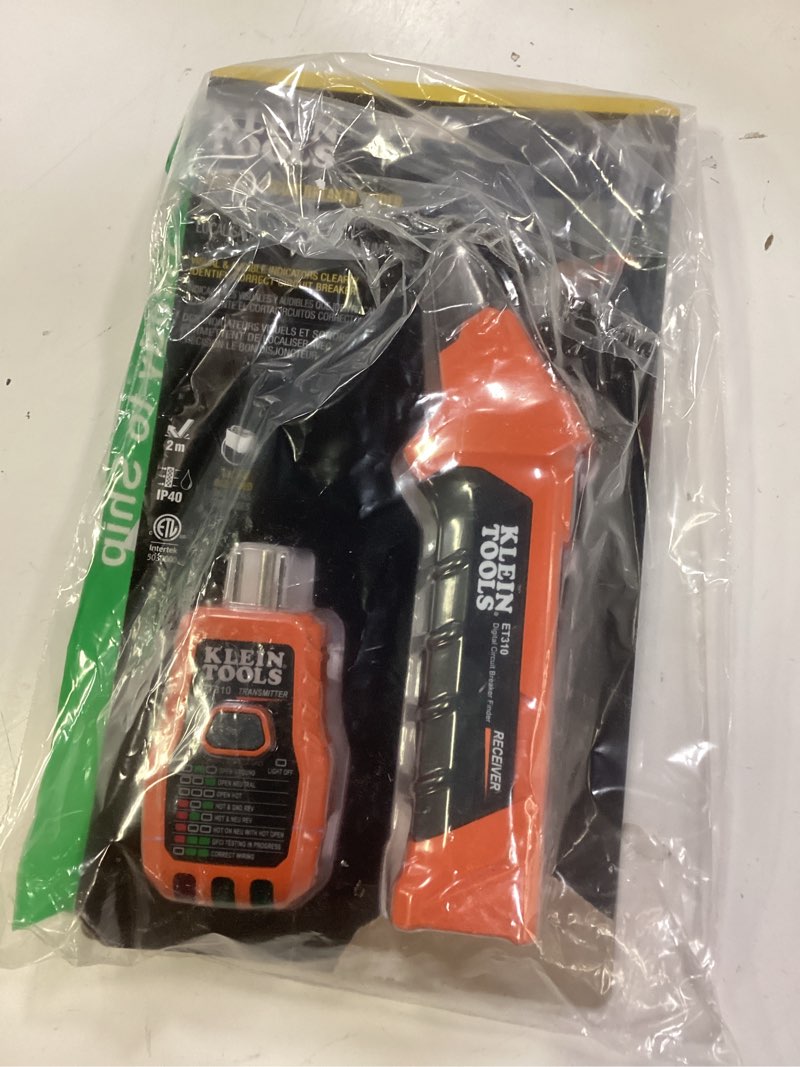 Condition photo showing New/Like New for klein tools et310 ac circuit breaker finder, electric and voltage tester with integrated gfci outlet tester