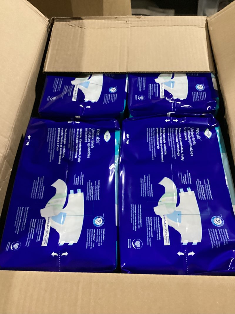 Condition photo showing Good Condition for Tena Incontinence Adult Diapers, Maximum Absorbency, Disposable Briefs, ProSkin - Large - 56 ct Large 56