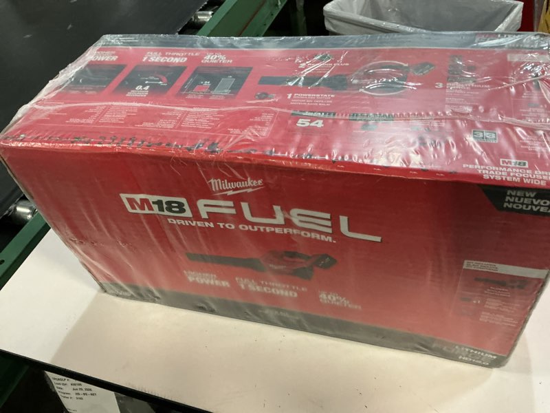Condition photo showing New/Like New for milwaukee m18 fuel 3017-21hd 120 mph 500 cfm 18 v battery handheld blower