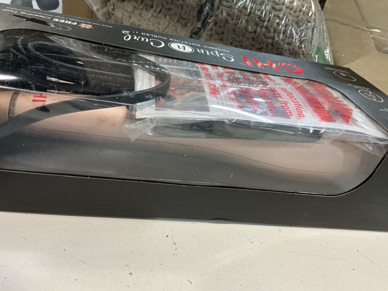 Condition photo showing Good Condition for chi spin n curl, curling iron for healthy & shiny effortless curls & waves, provides preset temperature settings for each hair texture, rose gold rose gold 1 count (pack of 1)