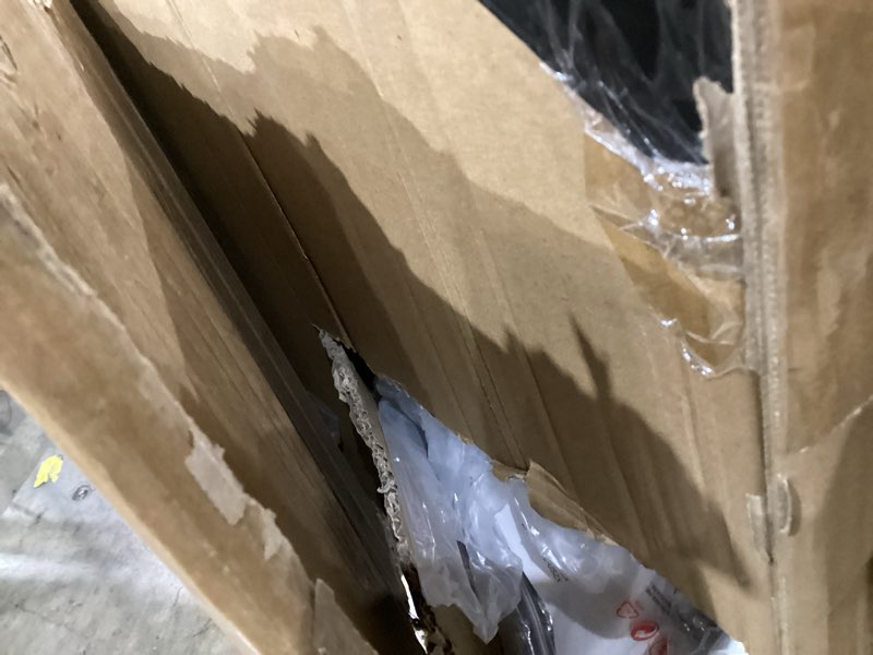 Condition photo showing As Is for EUHOMY 50 Inch Electric Fireplace Wall Recessed and Wall Mounted with Adjustable Flame Color, Fireplace Heater with Remote Control, Linear Fireplace with Timer, Touch Screen, Log & Crystal, 750/1500W 50Inch