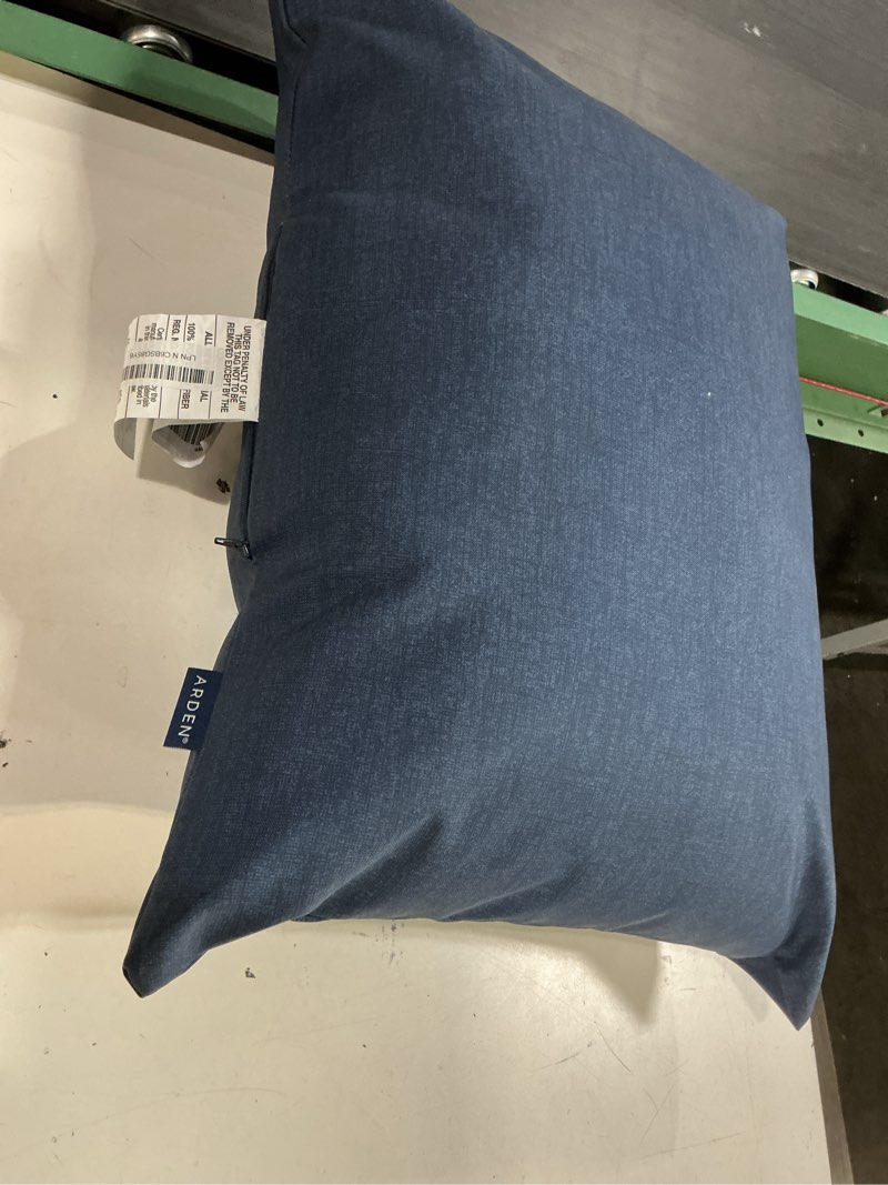 Condition photo showing Good Condition for arden deep seat pillow back cushion, 23 x 17, outdoor/indoor replacement back cushion, plush support, fade-resistant, rain-proof patio furniture cushion, sapphire blue leala 17 x 23 sapphire blue leala 1