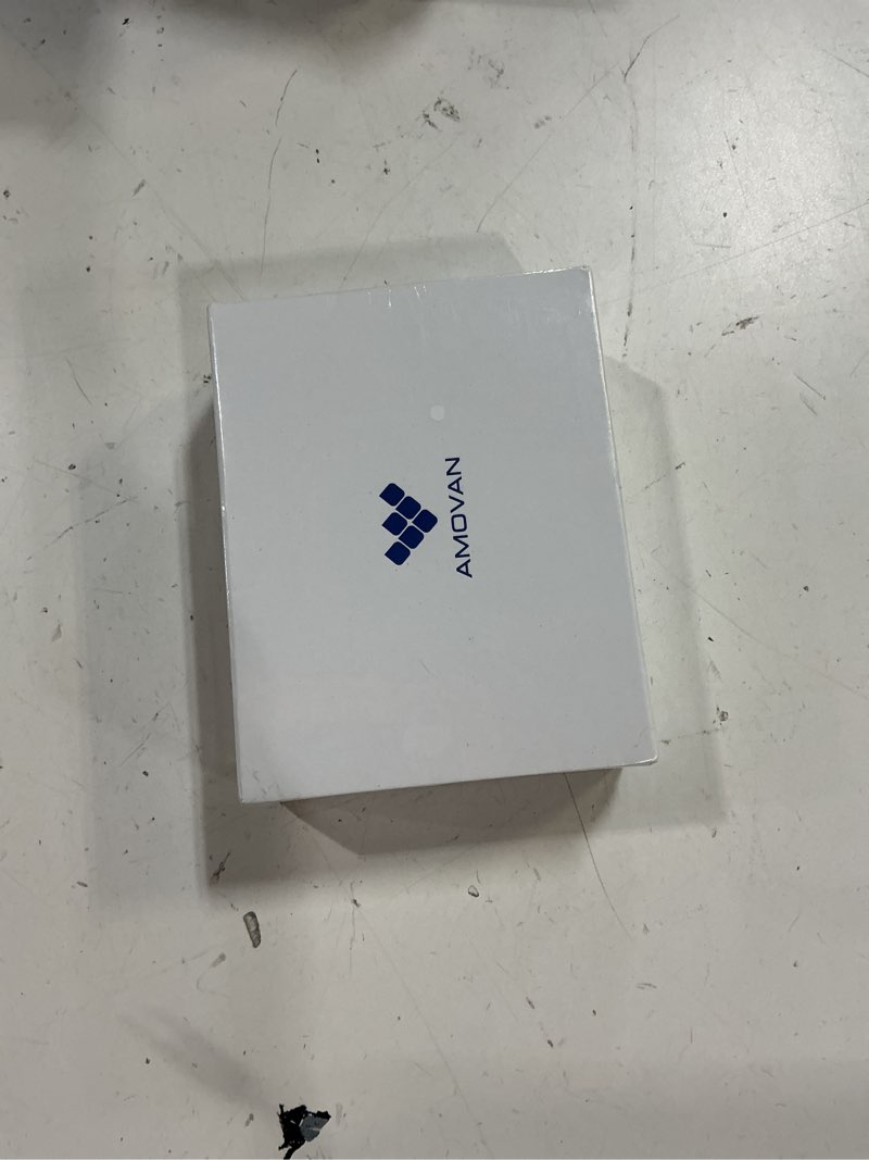 Condition photo showing New/Like New for amovan smart ring for women men, fitness tracker ring with body temperature, heart rate, blood oxygen, sleep monitor, calories, no subscription fee, ip68 waterproof for iphone & android (silver, #11) silver #11