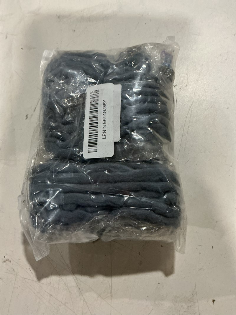 Condition photo showing Good Condition for 22 inch wool dreadlocks extensions grey hippie locs crochet hair for women 15 strands handmade soft locs crochet locs synthetic thin 0.6cm double ended dreads extensions 22 inch grey