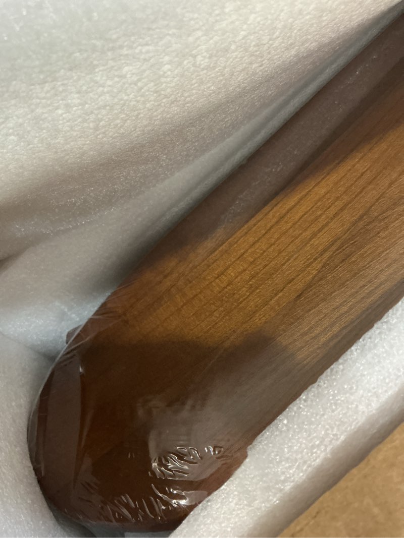 Condition photo showing New/Like New for 60 inch outdoor ceiling fan no light for patios, ceiling fans without lights with smart app and remote control, damp rated 3 blades wood propeller fan for exterior outside porch, high cfm, walnut 60 inch black walnut