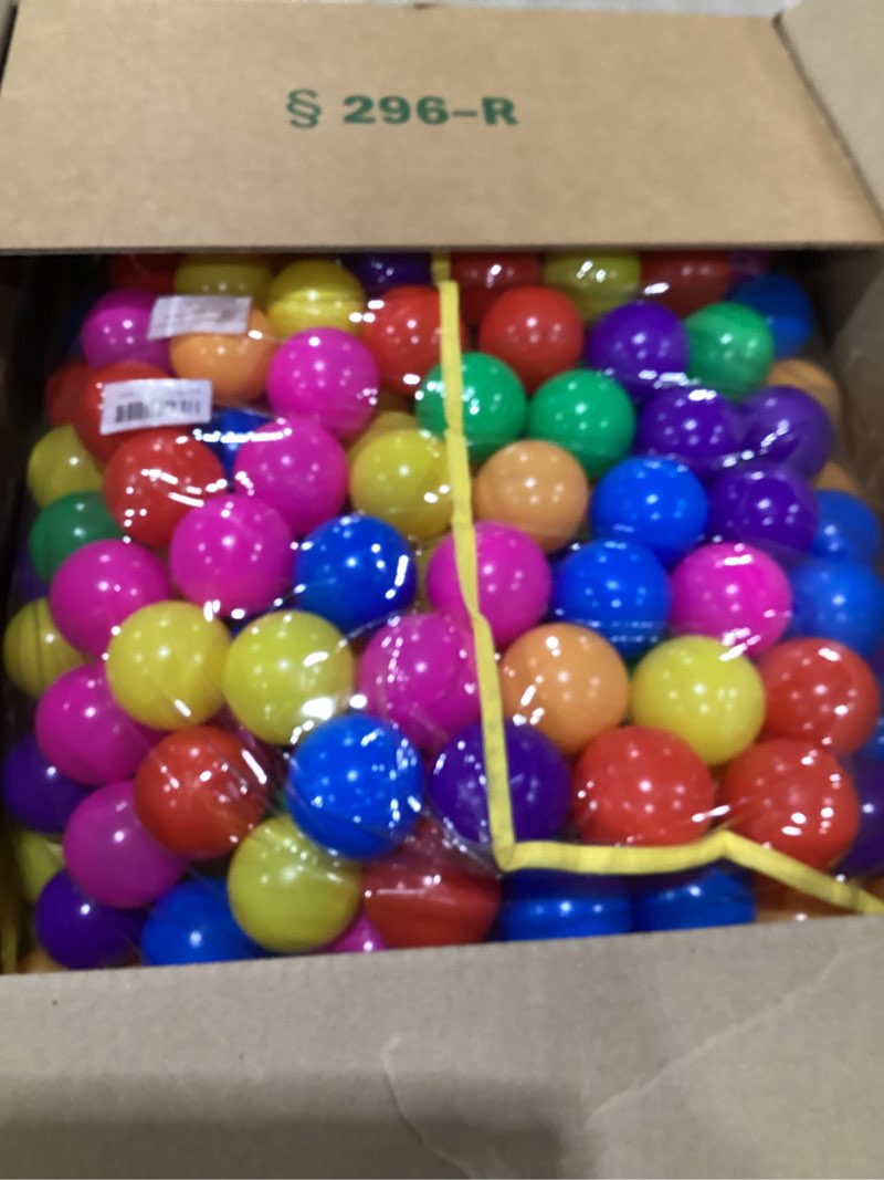 Condition photo showing Good Condition for hovenlay ball pit balls phthalate free bpa free crush proof plastic - 7 bright colors in reusable play toys for kids with storage bag 400 balls, 7 colors