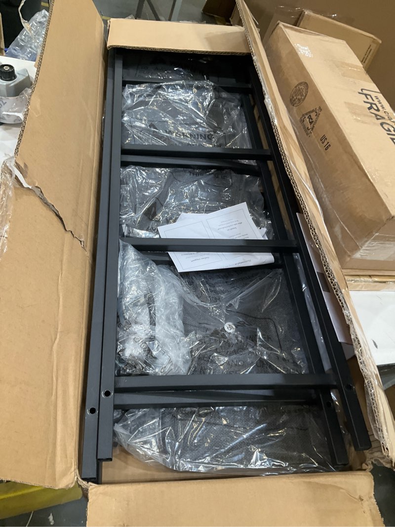 Condition photo showing Good Condition for dwvo storage tower with 4 drawers - fabric dresser, organizer unit for bedroom, living room, closets - sturdy steel frame, easy pull fabric bins & wooden top a - cool black grey fabric