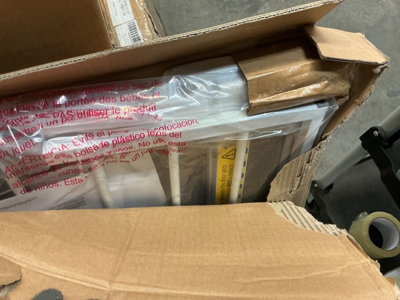 Condition photo showing Good Condition for Regalo Safety 38" Baby Gate for Doorways & Bottom of Stairs, Pressure Mount Design for Babies, Toddlers & Pets, Tested & Safe for 30 Years, American Designed, American Owned, White White 29-38.5"W x 30"H