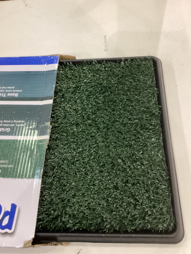 Condition photo showing Good Condition for Grass Pad for Dogs Potty - 3 Layered System Dog Litter Box with Washable Pee Pads, Odor Free Dog Turf Potty for Balcony Apartment Indoor Outdoor Use(25x20 in), Pro 25"x20",Pro