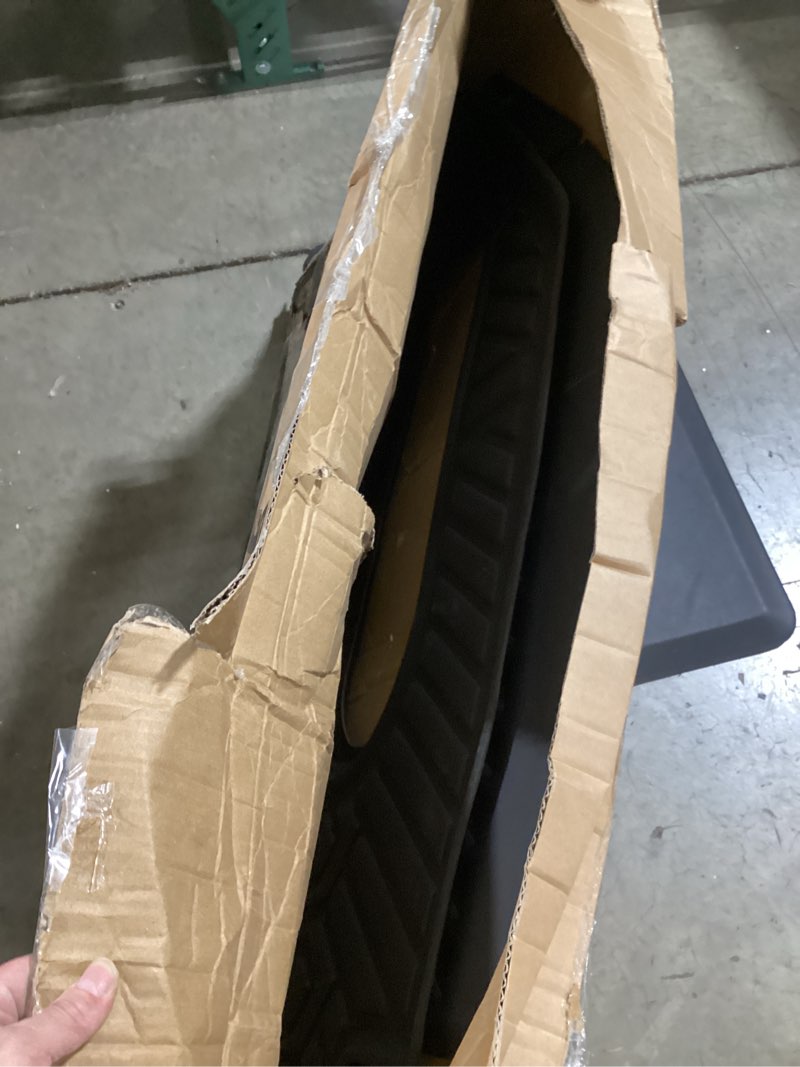 Condition photo showing As Is for YHTAUTO Automotive All Weather Floor Mats Compatible with Tesla Model X 2016 2017 2018 2019 2020 Car Mats Custom Fit TPE Floor Liners Front & Back Seat, Black, Set of 3