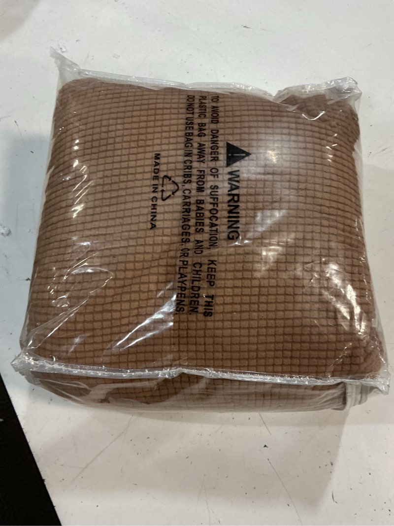 Condition photo showing Good Condition for kekuou stretch loveseat sofa cover slipcover,couch covers for 2 cushion couch sofa (55"-78") furniture protector sofa with elastic bottom for kids,dog. jacquard small checked(medium,camel) camel medium