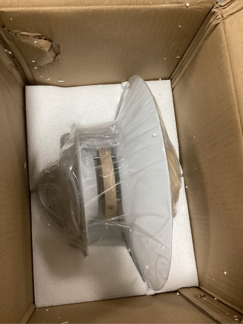 Condition photo showing Good Condition for Modern Decor Adjustable Pendant Lamp Kitchen Island, Aluminum and Wood Finish,1-Light E26 Base Ceiling Hanging Light for Dining Room Shop Restaurant (White+Light Wood Grain, 35cm) 35cm White+Light Wood Grain