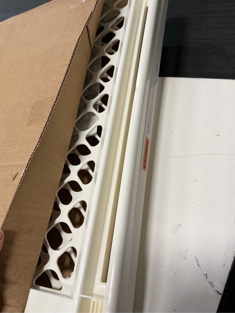 Condition photo showing As Is for toddleroo by north states - supergate ergo baby gate: plastic baby gate for stairs & doorways - adjustable indoor safety gate - made in usa - 26 to 42 inches wide - 26 inches tall - ivory