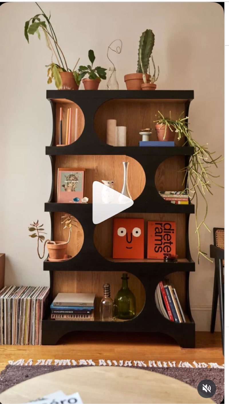 71 Inches Tall Bookcase, 4-Tier S-Shaped Bookshelf, Wood Decorative Storage Shelving