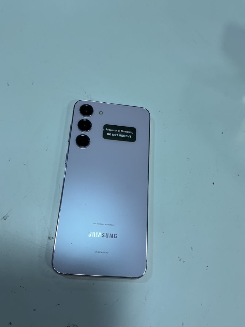 Condition photo showing Good Condition for samsung sm-s916u1 galaxy s23+ 6.6'' 5g 8gb ram 256gb storage factory cell phone, lavender ***working condition verified. no network or connectivity tests were performed. bidder be advised ***.  