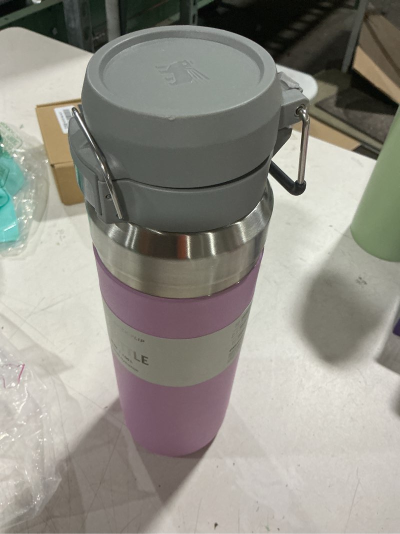 Condition photo showing Good Condition for stanley quick flip go water bottle 36 oz | push button lid | leakproof and packable for travel and sports | insulated stainless steel | bpa-free | soft orchid