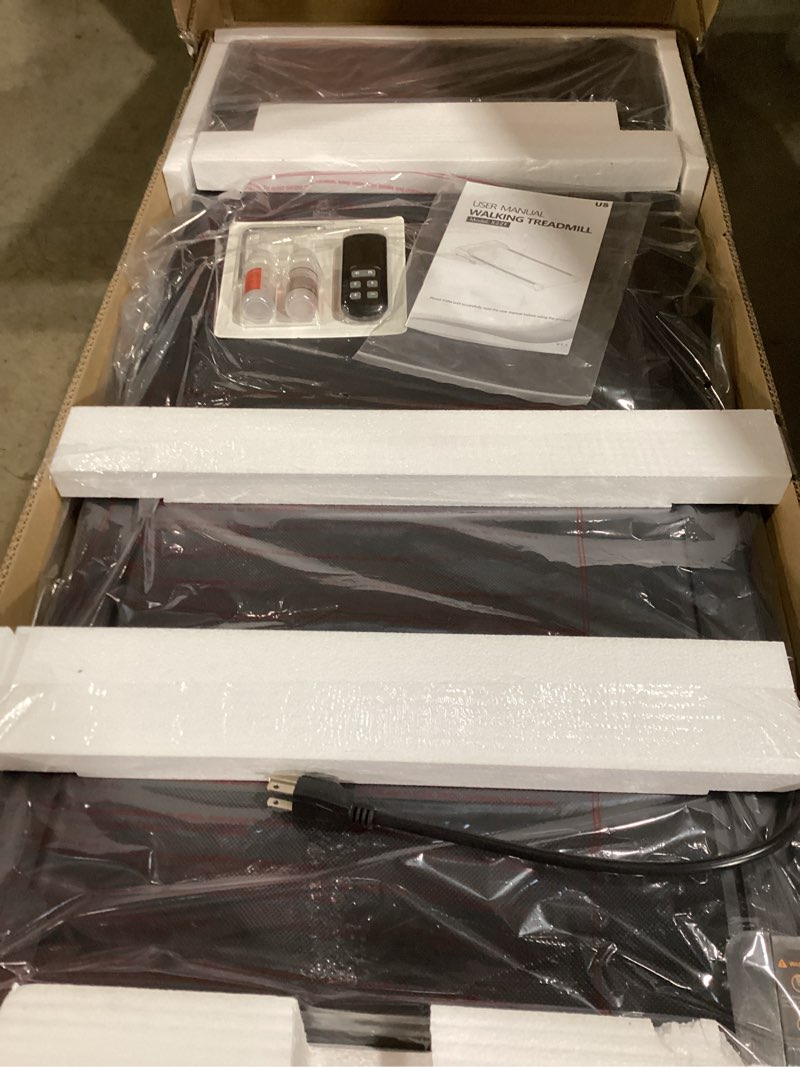 Condition photo showing Good Condition for walking pad treadmill for home - under desk walk pads with remote control mini running portable electric machine adjustable slim compact with 0.6-4.0mph max up 220 lbs modes for office small spaces