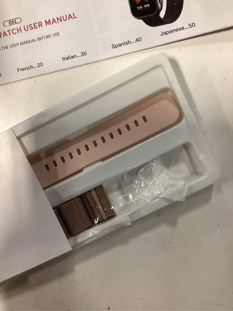 Condition photo showing As Is for smart watch for women for iphone android: 1.85"smartwatch with make/answer call sleep heart rate spo