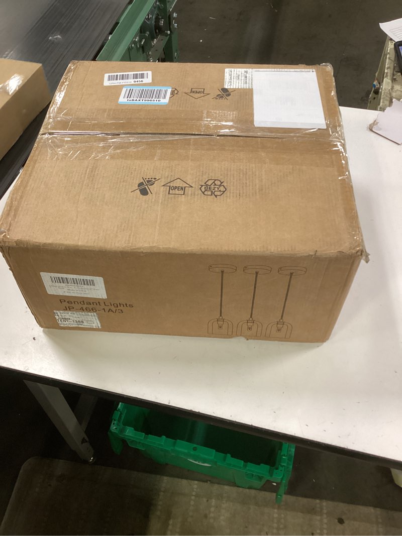 Condition photo showing New/Like New for Modern Black Pendant Lights Kitchen Island Ceiling Chandelier Indoor Crystal Hanging Light Fixtures for Dining Room Kitchen Living Room Bedroom?3Pack? Black 3Pack