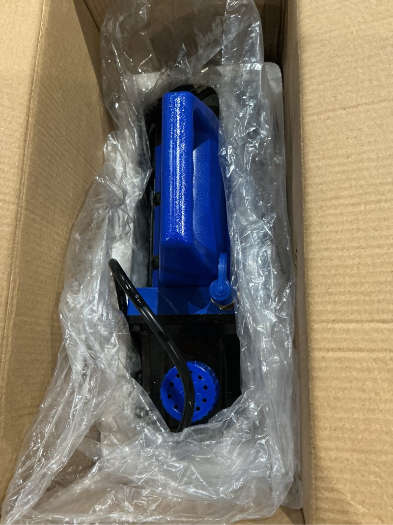 Condition photo showing As Is for orion motor tech vacuum pump, 4.5 cfm 1/3 hp hvac single stage vacuum pump for r12 r22 r134a r410a r502, auto ac vacuum pump kit for automotive air conditioner resin degassing & more, oil included 4.5 cfm blue