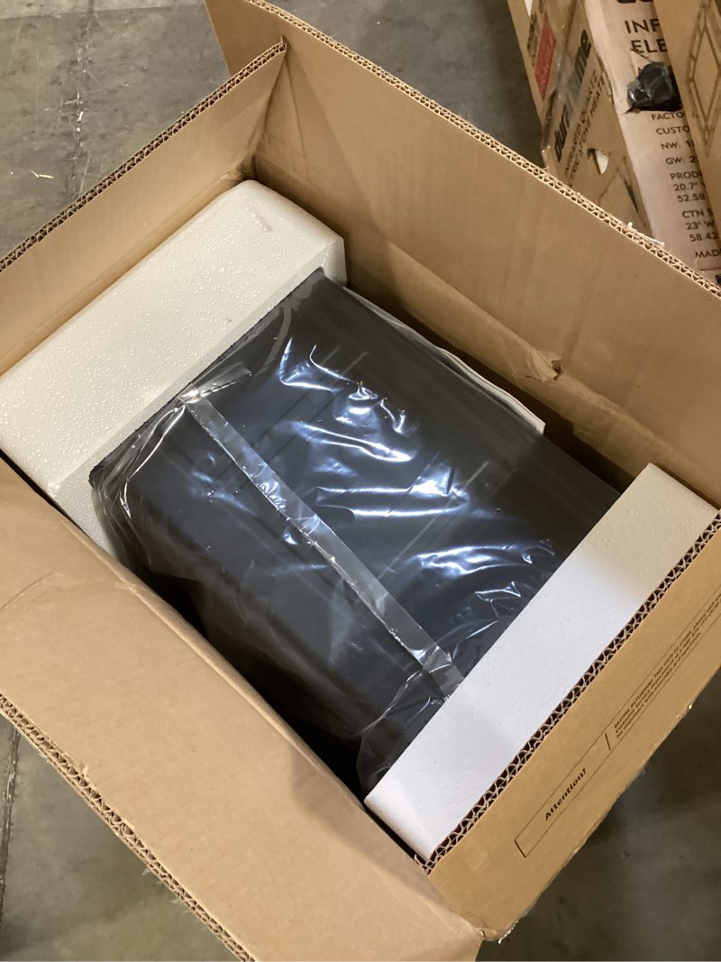 Condition photo showing Good Condition for Duraflame Electric Infrared 3D Freestanding Stove with Pedestal Base  Black