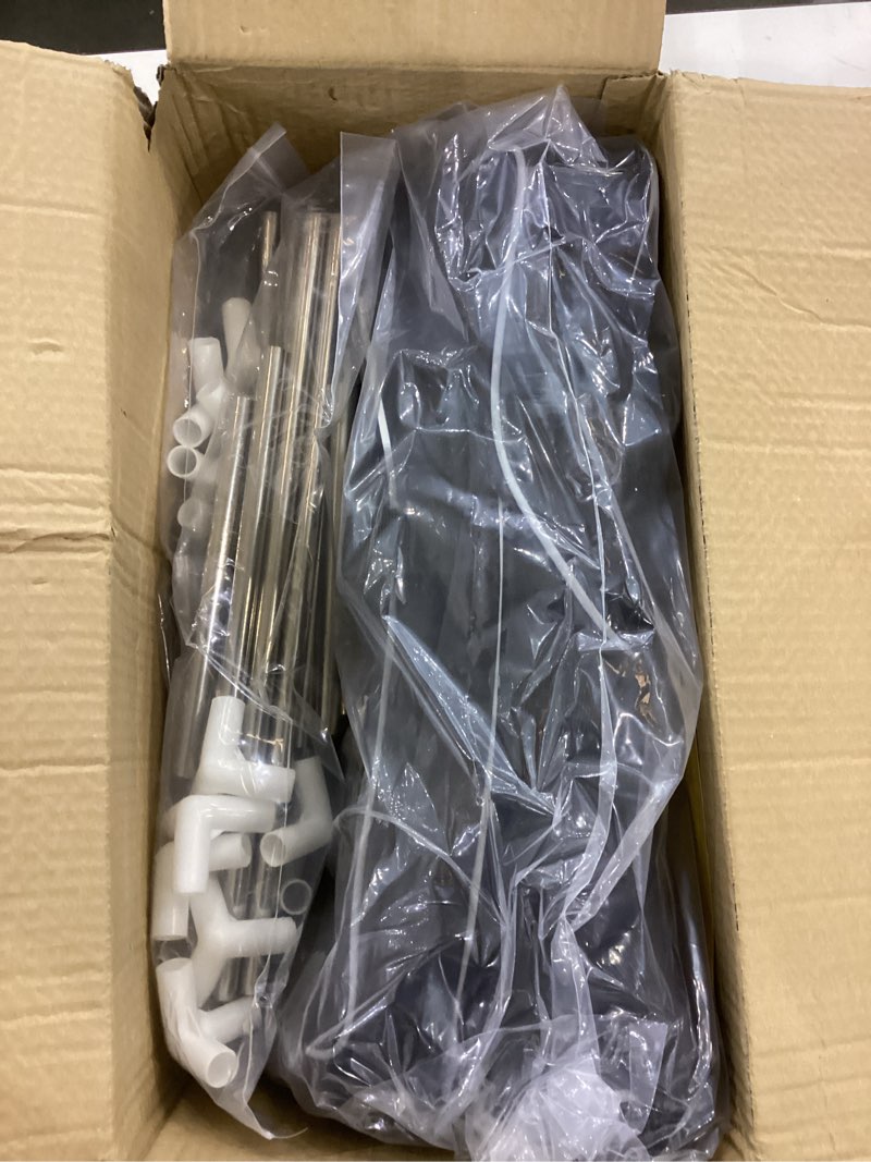 ROINROJI ATV Rear Padded Bottom ATV Rear Seat Storage Frame Rack Bag Black w/Cushion Removable Built