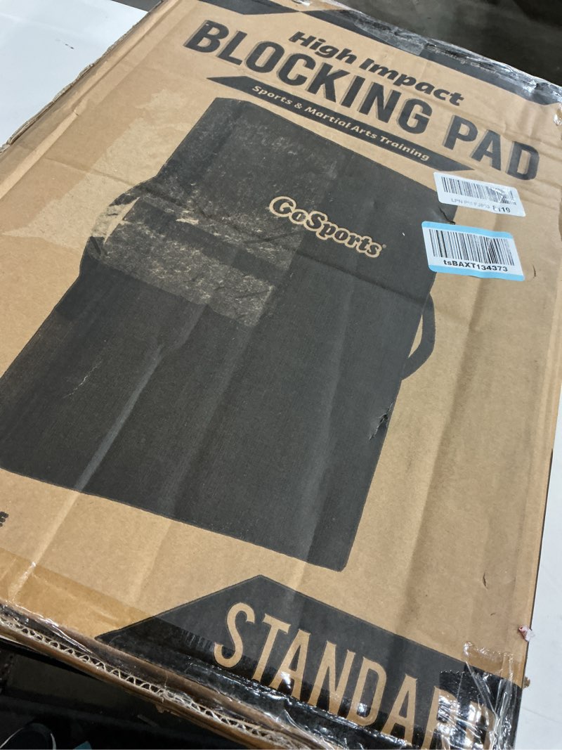 Condition photo showing Good Condition for GoSports Premium Blocking Pads – Multisport Training Equipment for Football, Basketball, Lacrosse, & Martial Arts – Tackling Dummies & Kick Pads 24" x 16" PRO Black