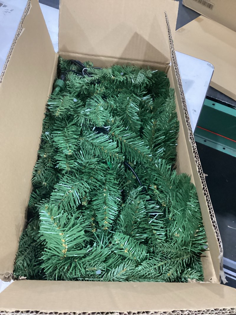 Condition photo showing New/Like New for Smart Christmas Trees, App Compatible with Amazon Alexa & Google Nest Voice Control, Prelit 9ft Garland, 81 LED Color Changing Lights Green Garland 9ft