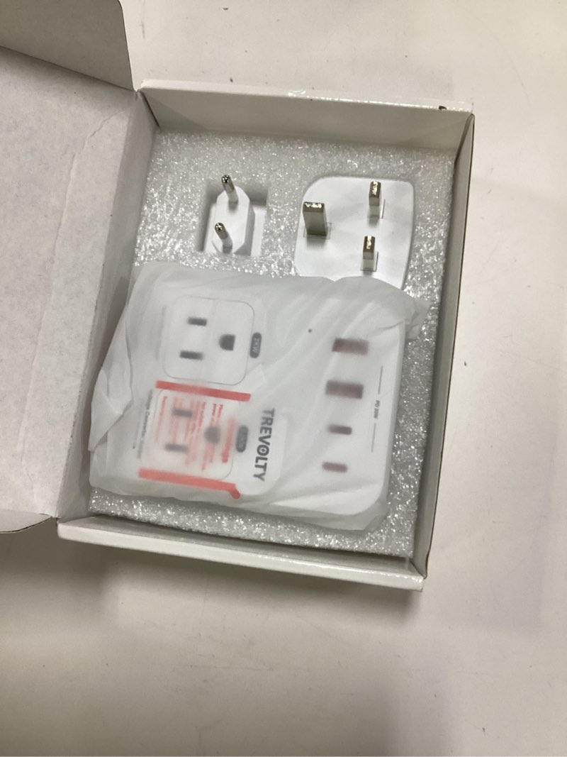 Condition photo showing Good Condition for 2000W Voltage Converter US to Europe for Hair Dryers, 7-in-1 220V to 110V Converter for European Travel with 3 AC/2 USBA/2 USBC Ports (PD20W), Universal Travel Adapter with Type C G Plug (White)