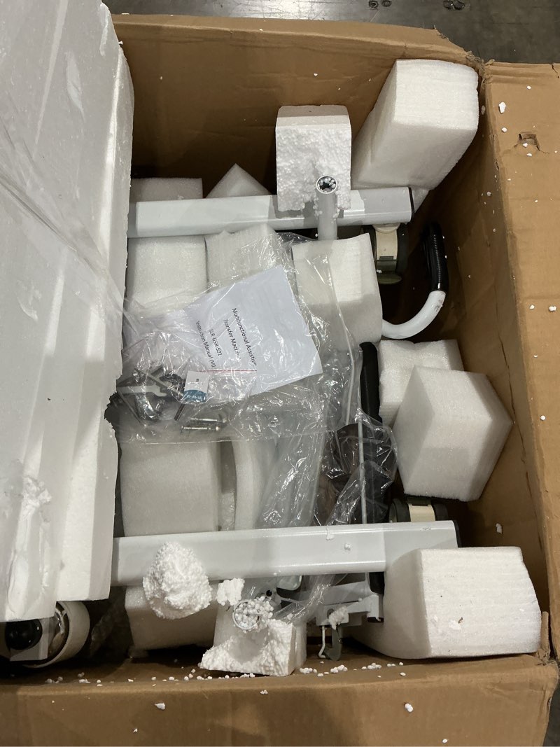 Condition photo showing New/Like New for patient chair transfer lift wheelchair,removable split type wheelchair,loading 250lbs, 360°flexible steering