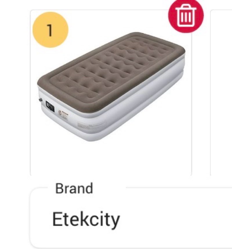 Etekcity Upgraded Air Mattress Blow Up Elevated Raised Bed Inflatable Airbed with Built-in Electric Pump, Height 18'', Twin Size