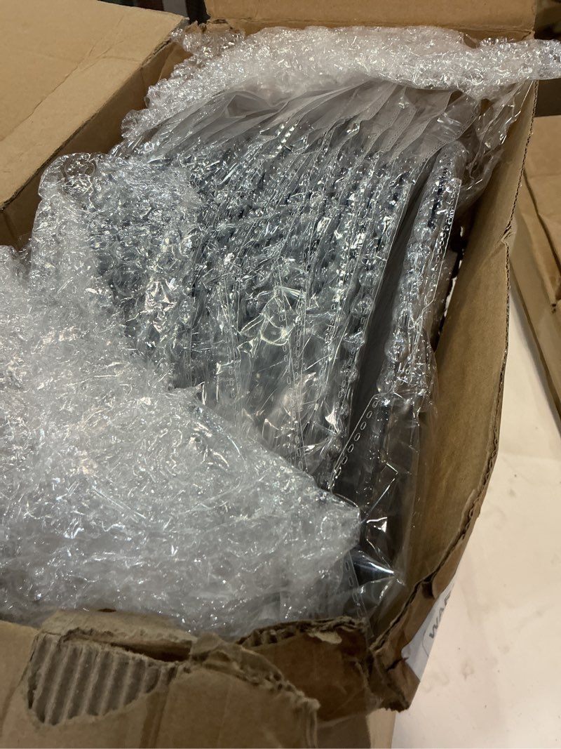 Condition photo showing New/Like New for zopeal 18 pcs clear charger plates with beaded rim 13 inch plastic round charger plates bulk for dinner home kitchen wedding party tabletop(silver)