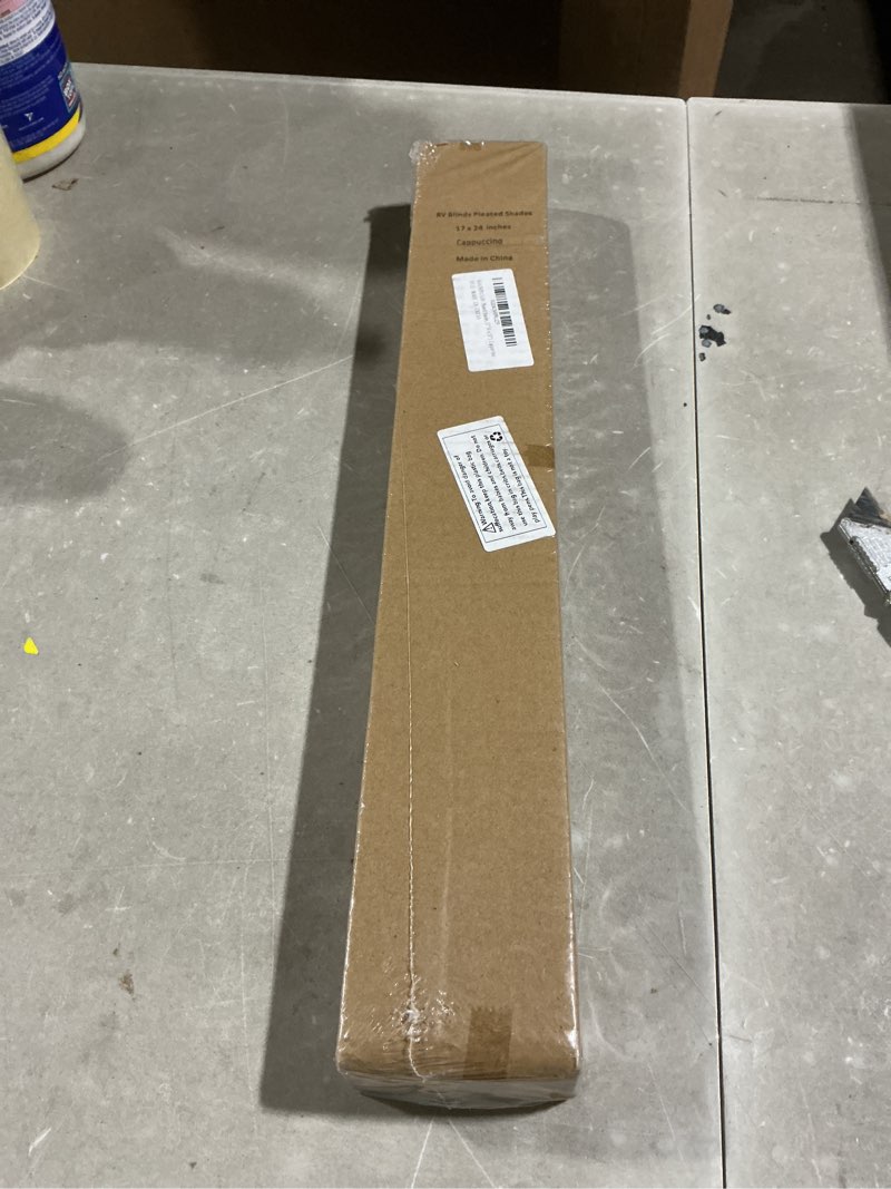 Condition photo showing New/Like New for rv blinds,rv pleated shades,rv window shades,camper blinds,rv window blinds for rv camper travel trailers motorhome's window 17" w x 24" l cappuccino 16.99"w x 24"h cappuccino