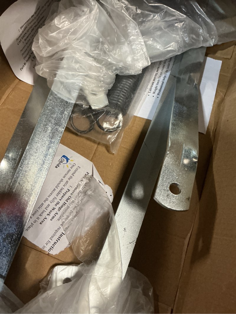 Condition photo showing Good Condition for 55-2 attic ladder hinge arms with springs -for attic ladder hinge manufactured after 2010 compatible with werner mk5, wu2210, w2208, w2210 attic ladder replacement kit