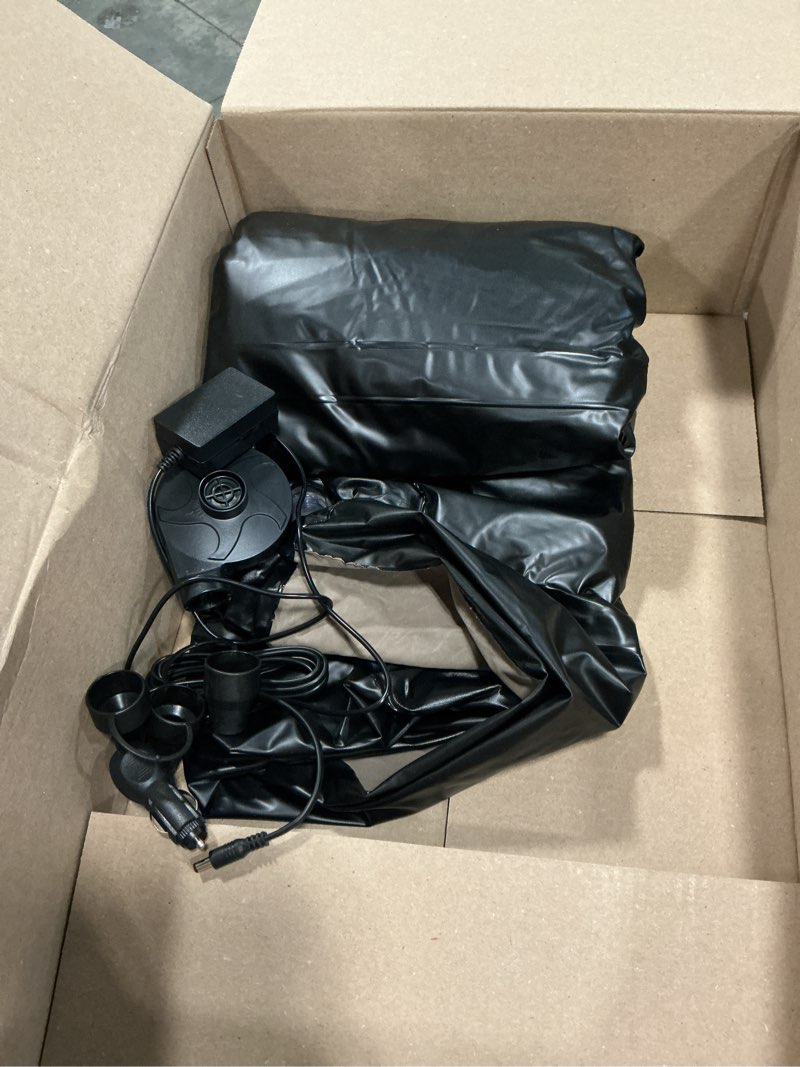 Condition photo showing New/Like New for inflatable deck chair with air pump, foldable lounge chair for bedroom and living room, indoor sofa lounge with handrails(brown)