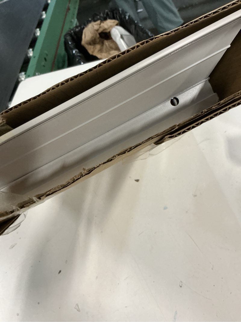 Condition photo showing Good Condition for patikil 11" x 11" square ceiling diffuser,aluminum square vent cover hvac ceiling diffuser for hvac system horizontal flow duct industrial home office,white, 14" x 14" ducting opening size 11 x 11 inch