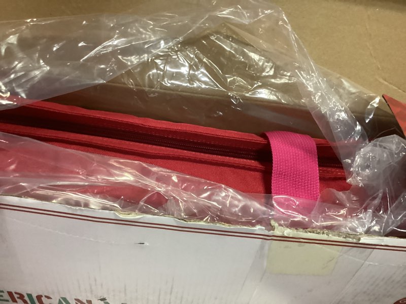 Condition photo showing As Is for American Mahjong Tile Set(Christmas Theme) with Carrying Bag and Accessories, 160 Acrylic Engraved Mahjong Tiles with Racks with Pushers, Mahjong Tile Set for Family Friends