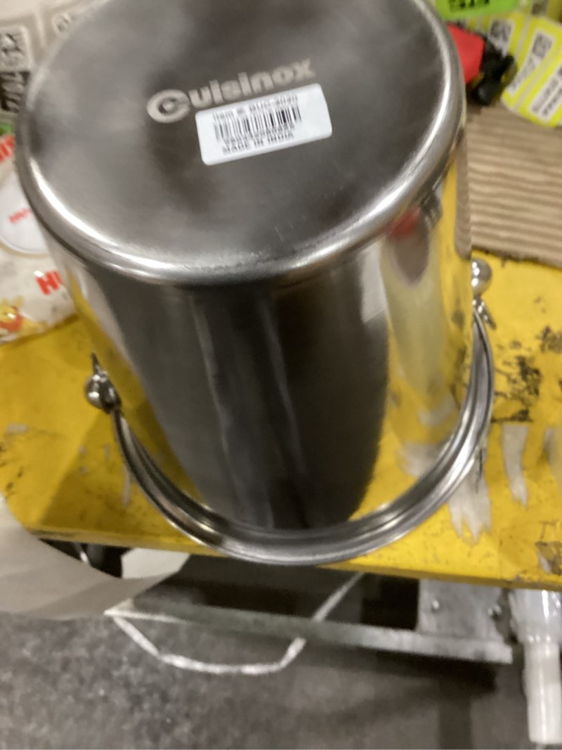 Condition photo showing New/Like New for 4 Qt. Wine Bucket - Stainless Steel - Ice Bucket - for Beer, Wine, Beverages, Drinks, or Champagne Cooler for Table - Indoor or Outdoor, with A Mirror Finish - Silver