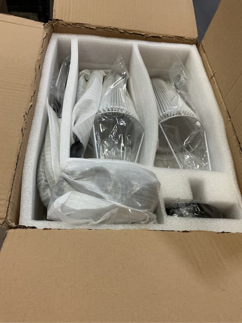 Condition photo showing New/Like New for Modern Linear Chandelier, 2-Light Dining Room Light Fixture with White Fabric Shade Kitchen Island Lighting Fixture for Over Table, Living Room, Bedroom Black