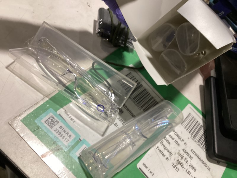 Condition photo showing Good Condition for aqwano 5 pack rimless reading glasses women men blue light block, lightweight clear frames computer readers anti glare b-5 pack clear frames 2.00 x