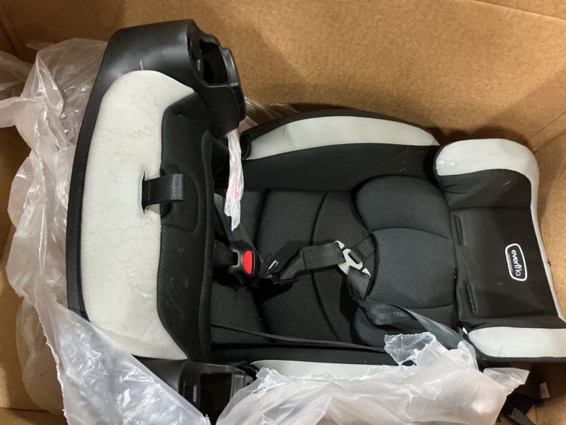 Condition photo showing As Is for evenflo maestro sport booster car seat (granite gray)
