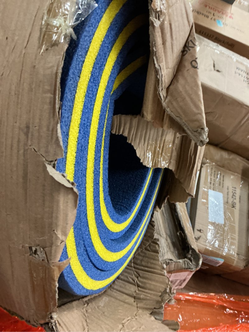 Condition photo showing As Is for DWVO 9' X 6' Floating Water Mat with Storage Straps, Lily Pad Floating Mat for Outdoor Water Activities, 3-Layer XPE Foam Water Mat for Lakes, Pools, River, Ocean