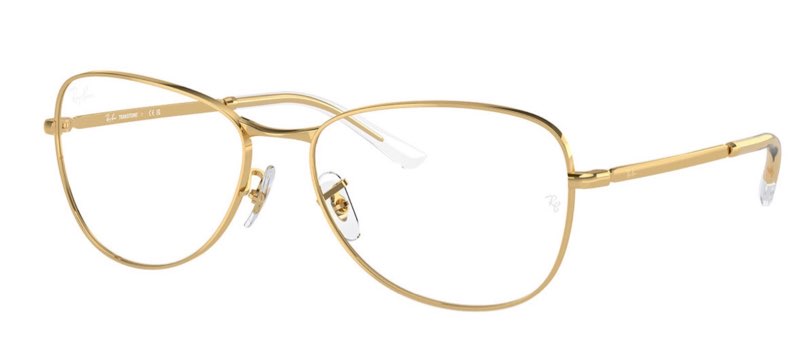 Ray-Ban RB3733 001/GH Men's Glasses Gold Size 56 - Blue Light Block Available