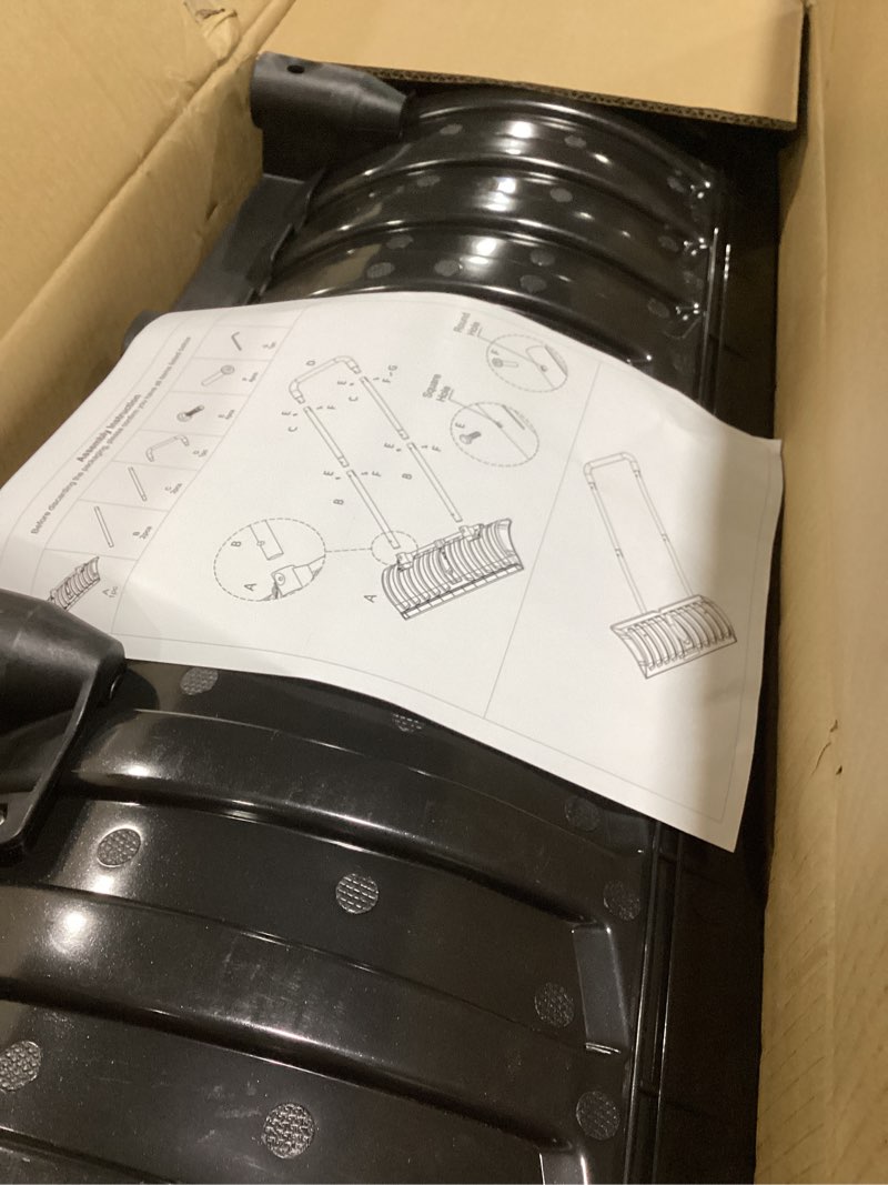 Condition photo showing Good Condition for 30” Snow Shovel, Heavy-Duty Snow Pusher & Snow Plow, Ergonomic Handle, Lightweight Wide Blade for Fast Snow Removal, Back Saver Winter Tool for Driveway, Sidewalk, Patio, Deck