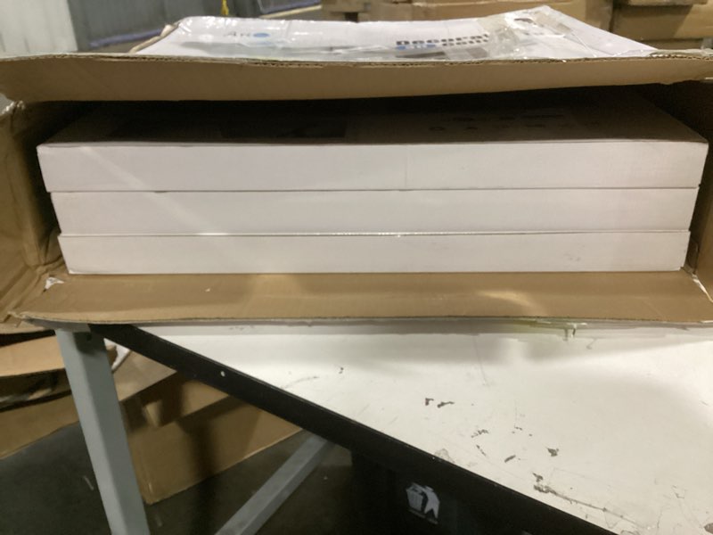 Condition photo showing As Is for (Incomplete-only 36ct)Art3d PVC Ceiling Tiles, 2'x2' Plastic Sheet in White (48-Pack) 24\"x24\" White 1 48