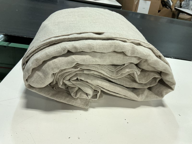Condition photo showing Good Condition for european linen duvet cover color: natural size king