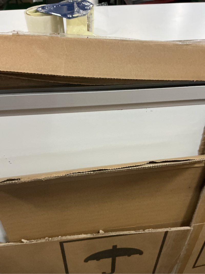 Condition photo showing New/Like New for xboard porcelain magnetic dry erase board 36 x 24 inch, porcelain whiteboard with aluminium frame & marker tray 3' x 2' | wall mounted magnetic white board for home school office 36"w x 23.7"h