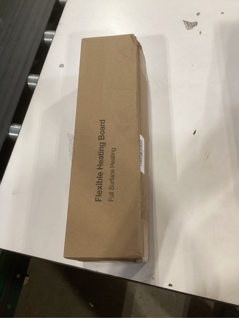 Condition photo showing New/Like New for Warming Mat for Food - Large Electric Warming Tray Adjustable Temp with 3H Auto Shut-Off, Raised Design Protects Countertop, Portable Silicone Warmer for Parties, Buffets, Family Gatherings