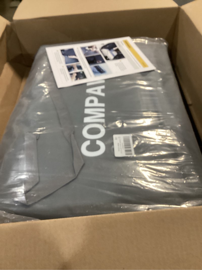 Condition photo showing Good Condition for Dog Car Seat Cover, Hard-Bottom Back Seat Extender for Pets, Waterproof Nonslip Hammock for Car, Backseat Dog Bed for Cars SUVs Trucks, Car Seat Protector, Universal Fit 52 x 25 in, Grey